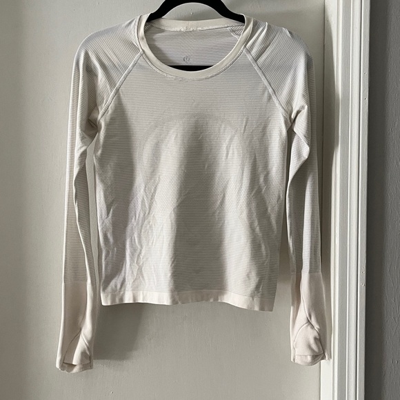 Lululemon White Long Sleeve Top - Picture 2 of 6